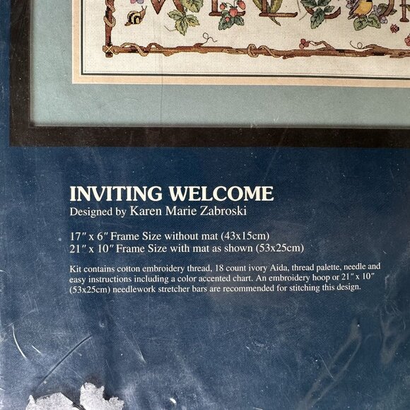 Sunset Counted Cross Stitch Kit Inviting Welcome 18259 Karen Zabroski 1996 - Picture 2 of 4